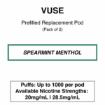 Vuse - eLiquids - Spearmint Menthol - 1.6%(18mg/ml) / 2.5%(28.5mg/ml)