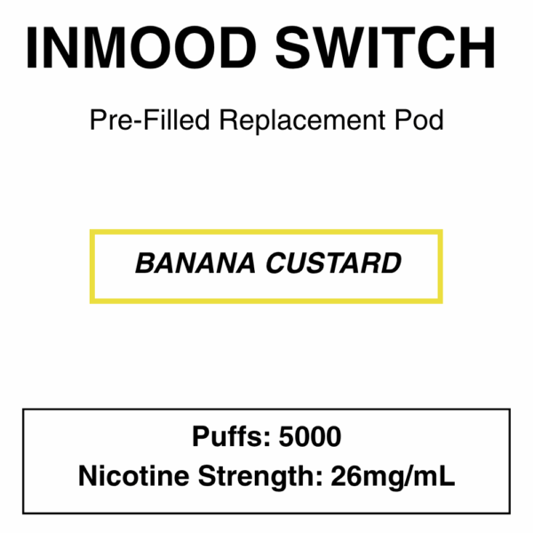 Inmood Switch - Custard Range - Replacement Pod - 5000 Puffs - Image 3