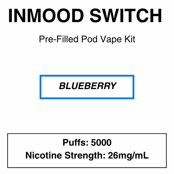 Inmood Switch Pod Vape Kit with reusable battery - 5000 Puffs -  with changeable pod option|Child Lock|Removable Battery - Image 7