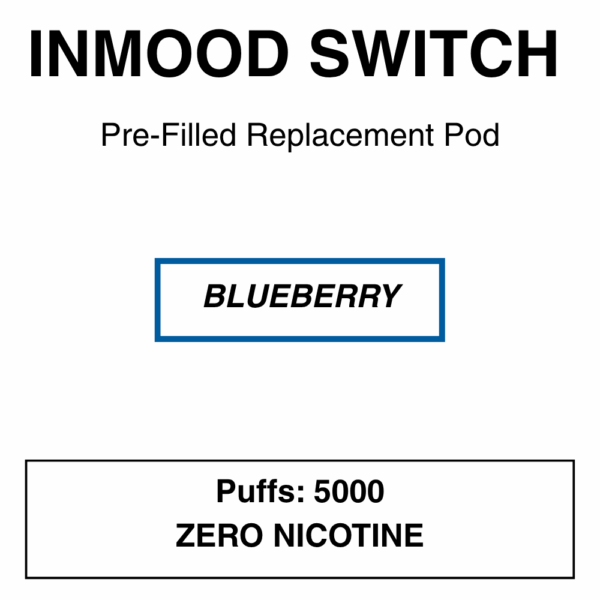 Inmood Switch Pod System/Disposable Vape Replacement Pod - 5000 Puffs - 0% (No Nicotine) - Image 4