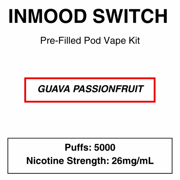 Inmood Switch Pod Vape Kit with reusable battery - 5000 Puffs -  with changeable pod option|Child Lock|Removable Battery - Image 8