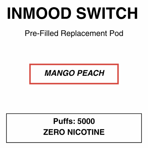 Inmood Switch Pod System/Disposable Vape Replacement Pod - 5000 Puffs - 0% (No Nicotine) - Image 3