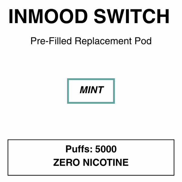 Inmood Switch Pod System/Disposable Vape Replacement Pod - 5000 Puffs - 0% (No Nicotine) - Image 2