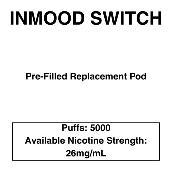 Inmood Switch - Custard Range - Replacement Pod - 5000 Puffs - Image 1