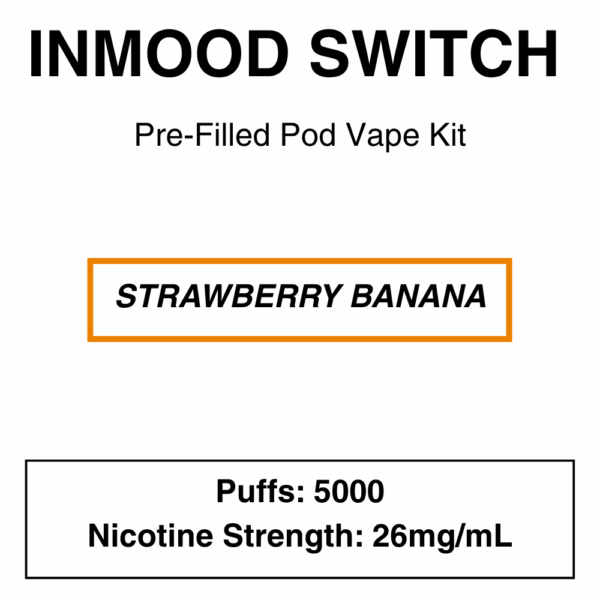 Inmood Switch Pod Vape Kit with reusable battery - 5000 Puffs -  with changeable pod option|Child Lock|Removable Battery - Image 2
