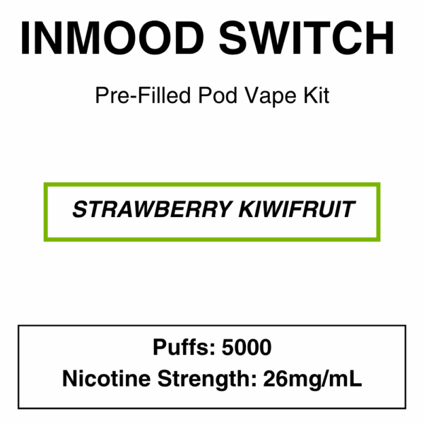 Inmood Switch Pod Vape Kit with reusable battery - 5000 Puffs -  with changeable pod option|Child Lock|Removable Battery - Image 4