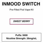 Inmood Switch Pod Vape Kit with reusable battery - 5000 Puffs -  with changeable pod option|Child Lock|Removable Battery - Image 3