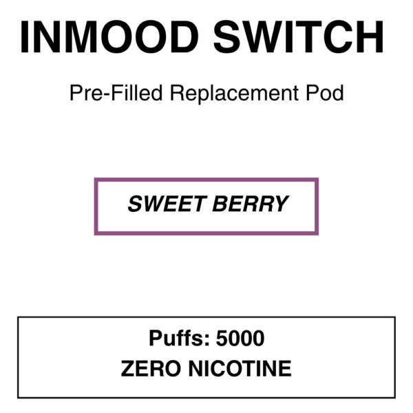 Inmood Switch Pod System/Disposable Vape Replacement Pod - 5000 Puffs - 0% (No Nicotine) - Image 5