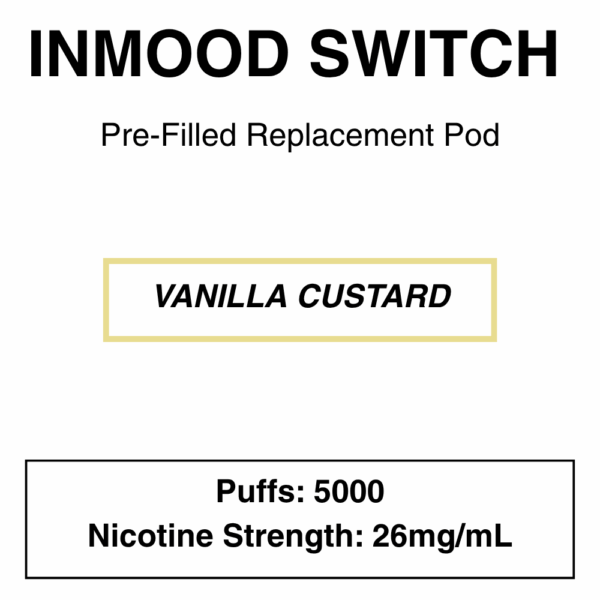 Inmood Switch - Custard Range - Replacement Pod - 5000 Puffs - Image 4