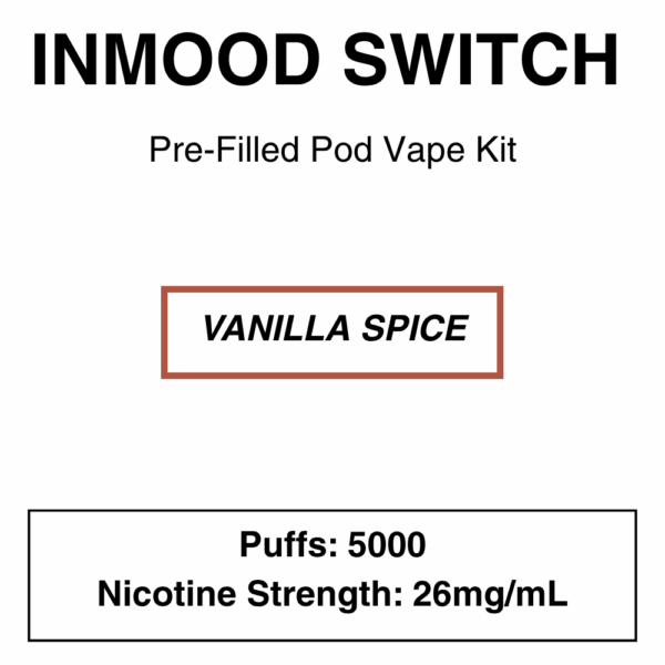 Inmood Switch Pod Vape Kit with reusable battery - 5000 Puffs -  with changeable pod option|Child Lock|Removable Battery - Image 5