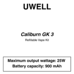 Uwell - Caliburn GK3 - Pod Starter Kit