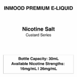 Inmood Premium E-Liquid - Custard Range - 16mg/26mg Nicotine - 30ml