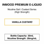 Inmood Premium E-Liquid - Custard Range - 16mg/26mg Nicotine - 30ml - Image 2