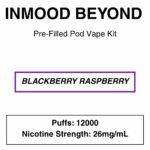 Inmood Beyond Closed Pod Vape Kit with reusable battery - up to 12000 Puffs - 26mg/ml Nicotine changeable pod-Kit - Image 14