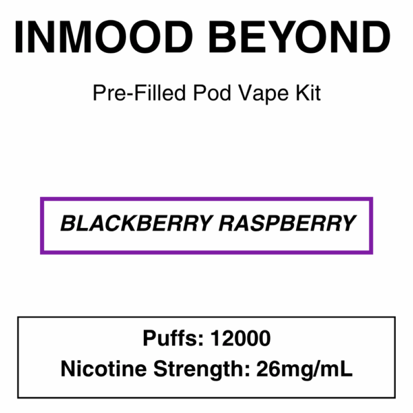 Inmood Beyond Closed Pod Vape Kit with reusable battery - up to 12000 Puffs - 26mg/ml Nicotine changeable pod-Kit - Image 14