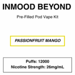 Inmood Beyond Closed Pod Vape Kit with reusable battery - up to 12000 Puffs - 26mg/ml Nicotine changeable pod-Kit - Image 12
