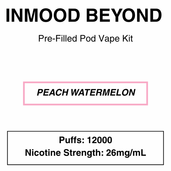Inmood Beyond Closed Pod Vape Kit with reusable battery - up to 12000 Puffs - 26mg/ml Nicotine changeable pod-Kit - Image 11