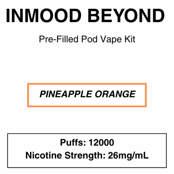 Inmood Beyond Closed Pod Vape Kit with reusable battery - up to 12000 Puffs - 26mg/ml Nicotine changeable pod-Kit - Image 10