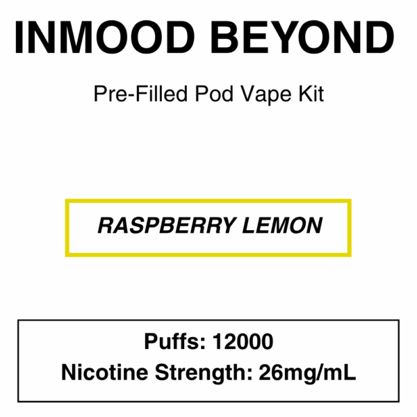 Inmood Beyond Closed Pod Vape Kit with reusable battery - up to 12000 Puffs - 26mg/ml Nicotine changeable pod-Kit - Image 9