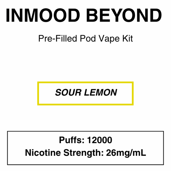 Inmood Beyond Closed Pod Vape Kit with reusable battery - up to 12000 Puffs - 26mg/ml Nicotine changeable pod-Kit - Image 7