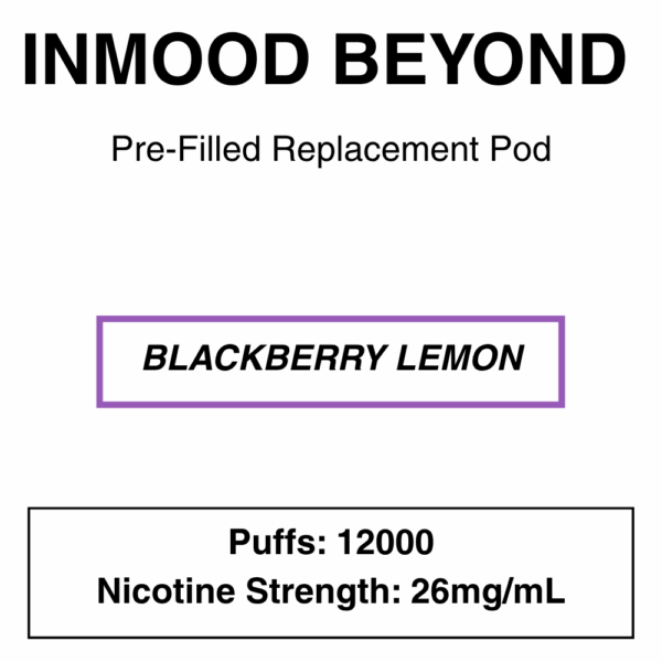 Inmood Beyond Closed Pod Vape - Replacement Pods - up to 12000 Puffs - 26mg/ml Nicotine - Image 16