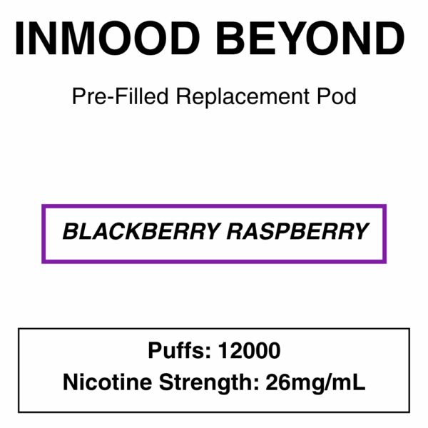 Inmood Beyond Closed Pod Vape - Replacement Pods - up to 12000 Puffs - 26mg/ml Nicotine - Image 15