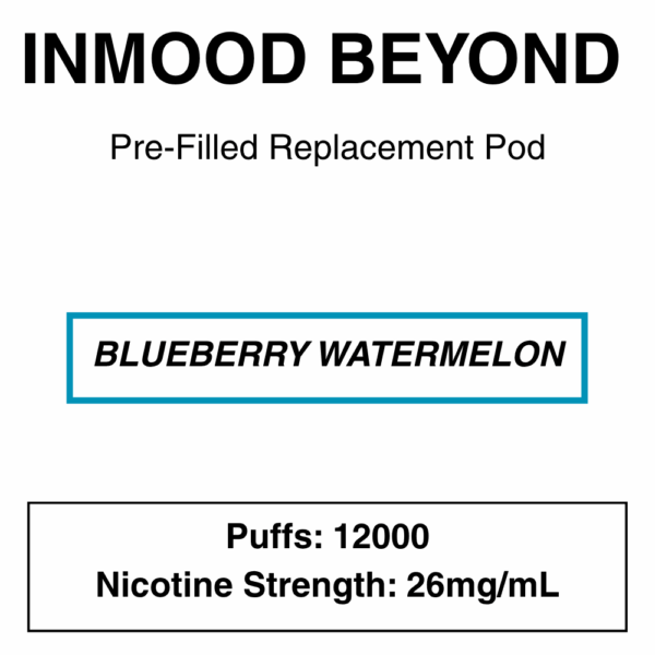 Inmood Beyond Closed Pod Vape - Replacement Pods - up to 12000 Puffs - 26mg/ml Nicotine - Image 14