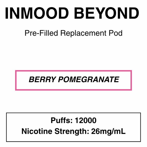 Inmood Beyond Closed Pod Vape - Replacement Pods - up to 12000 Puffs - 26mg/ml Nicotine - Image 17