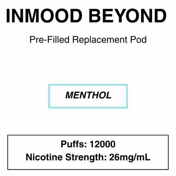 Inmood Beyond Closed Pod Vape - Replacement Pods - up to 12000 Puffs - 26mg/ml Nicotine - Image 13