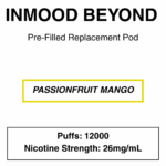Inmood Beyond Closed Pod Vape - Replacement Pods - up to 12000 Puffs - 26mg/ml Nicotine - Image 12