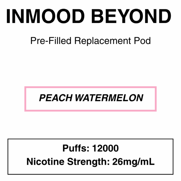 Inmood Beyond Closed Pod Vape - Replacement Pods - up to 12000 Puffs - 26mg/ml Nicotine - Image 11