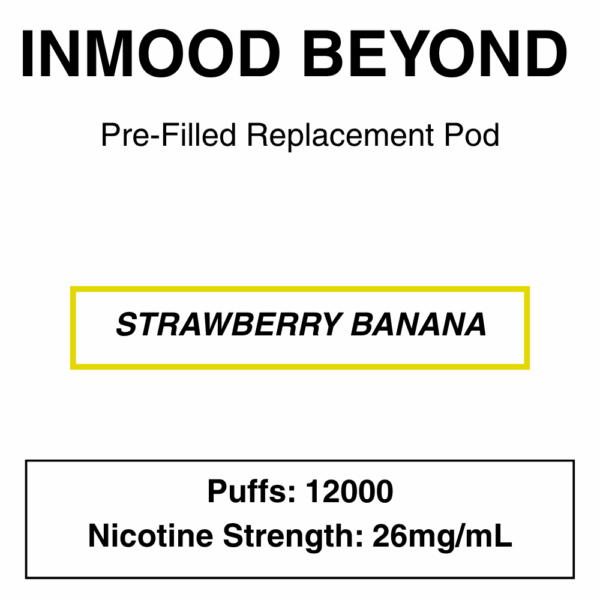 Inmood Beyond Closed Pod Vape - Replacement Pods - up to 12000 Puffs - 26mg/ml Nicotine - Image 5