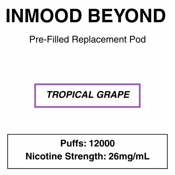Inmood Beyond Closed Pod Vape - Replacement Pods - up to 12000 Puffs - 26mg/ml Nicotine - Image 2
