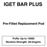 IGET Bar Plus Pod 3.0 - 10000 puffs - 28.5mg Nicotine