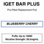 IGET Bar Plus Pod 3.0 - 10000 puffs - 28.5mg Nicotine - Image 20