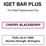 IGET Bar Plus Pod 3.0 - 10000 puffs - 28.5mg Nicotine - Image 16