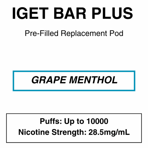 IGET Bar Plus Pod 3.0 - 10000 puffs - 28.5mg Nicotine - Image 13
