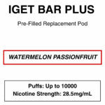 IGET Bar Plus Pod 3.0 - 10000 puffs - 28.5mg Nicotine - Image 3