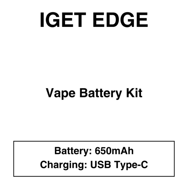 IGET - Edge - Battery Kit - 650mAh - Image 1