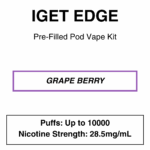 IGET - Edge Closed Pod Vape Kit with reusable battery - 10000 Puffs - 28.5mg/ml Nicotine changeable pod-Kit - Image 19