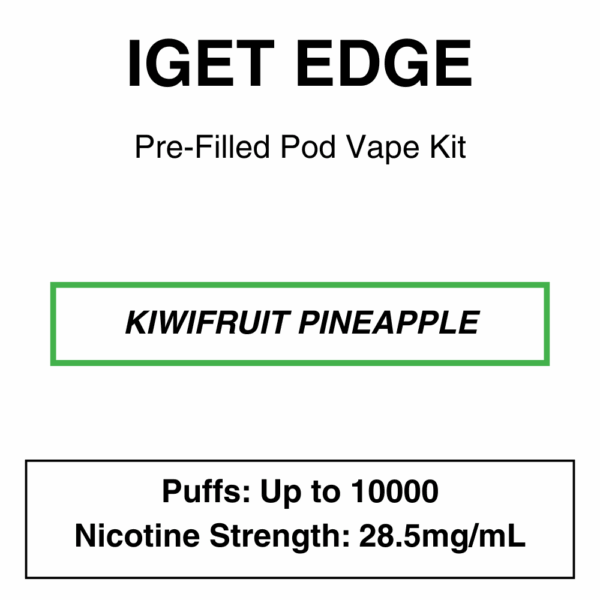 IGET - Edge Closed Pod Vape Kit with reusable battery - 10000 Puffs - 28.5mg/ml Nicotine changeable pod-Kit - Image 16