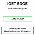 IGET - Edge Closed Pod Vape Kit with reusable battery - 10000 Puffs - 28.5mg/ml Nicotine changeable pod-Kit - Image 13
