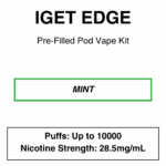 IGET - Edge Closed Pod Vape Kit with reusable battery - 10000 Puffs - 28.5mg/ml Nicotine changeable pod-Kit - Image 12