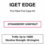 IGET - Edge Closed Pod Vape Kit with reusable battery - 10000 Puffs - 28.5mg/ml Nicotine changeable pod-Kit - Image 8