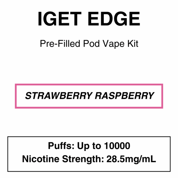 IGET - Edge Closed Pod Vape Kit with reusable battery - 10000 Puffs - 28.5mg/ml Nicotine changeable pod-Kit - Image 7