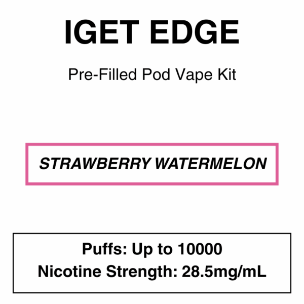 IGET - Edge Closed Pod Vape Kit with reusable battery - 10000 Puffs - 28.5mg/ml Nicotine changeable pod-Kit - Image 6