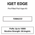 IGET - Edge Closed Pod Vape Kit with reusable battery - 10000 Puffs - 28.5mg/ml Nicotine changeable pod-Kit - Image 5