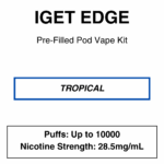 IGET - Edge Closed Pod Vape Kit with reusable battery - 10000 Puffs - 28.5mg/ml Nicotine changeable pod-Kit - Image 3