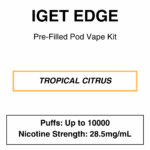 IGET - Edge Closed Pod Vape Kit with reusable battery - 10000 Puffs - 28.5mg/ml Nicotine changeable pod-Kit - Image 4