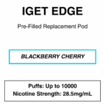 IGET - Edge Closed Pod Vape - Replacement Pods - 10000 Puffs - 28.5mg/ml Nicotine - Image 21